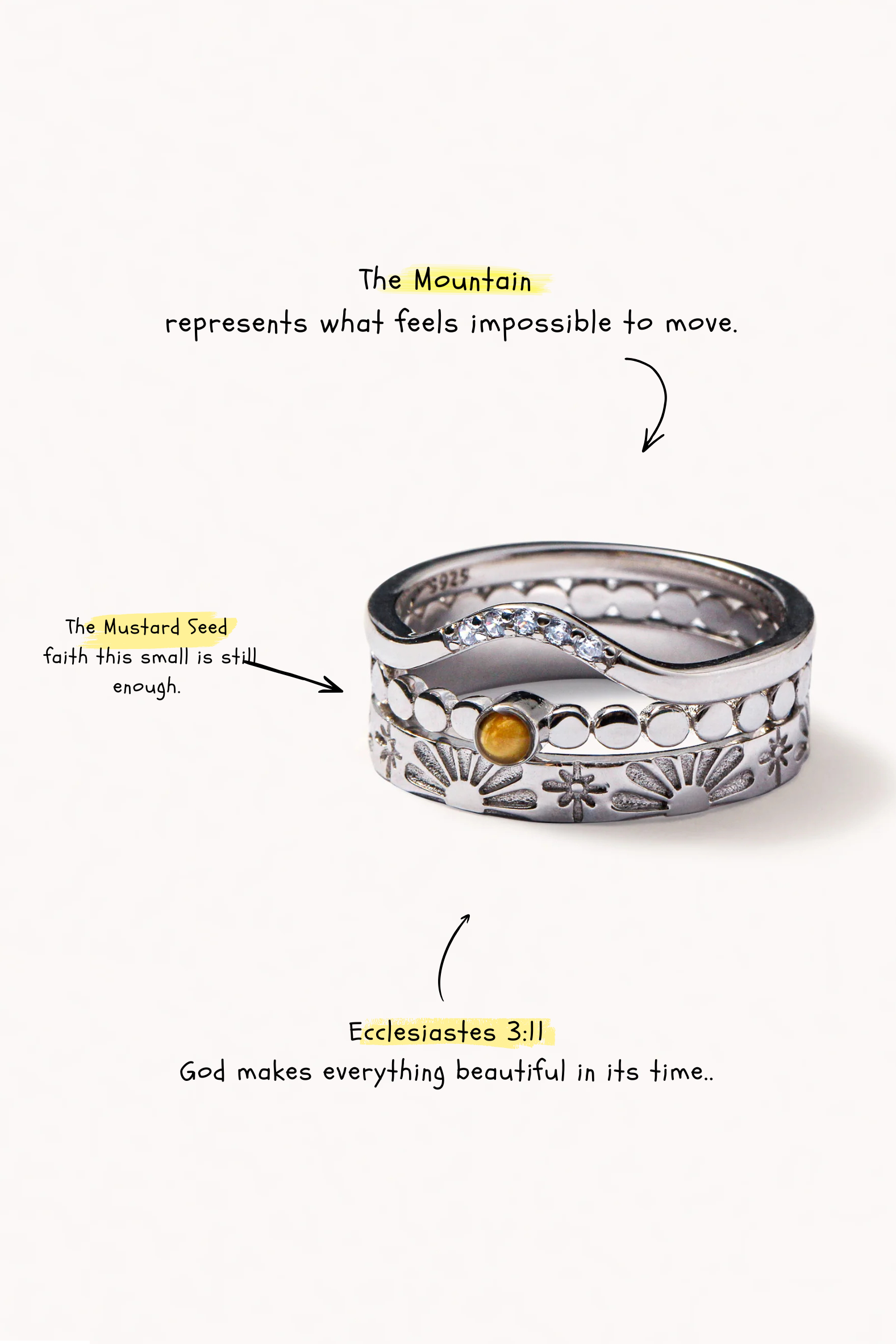 Floral - Stackable Ring
