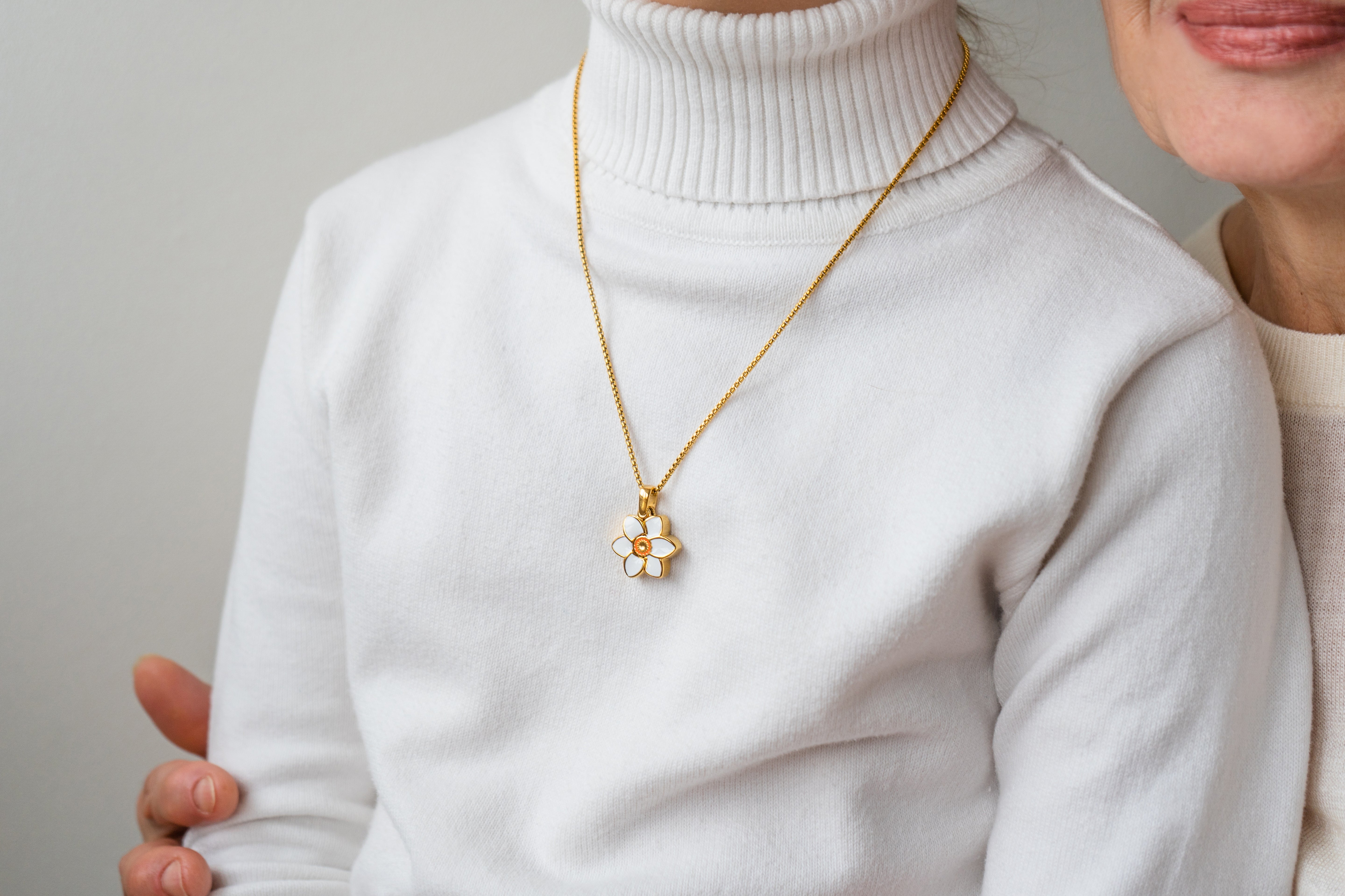 Daffodil Locket - Stainless Steel Necklace