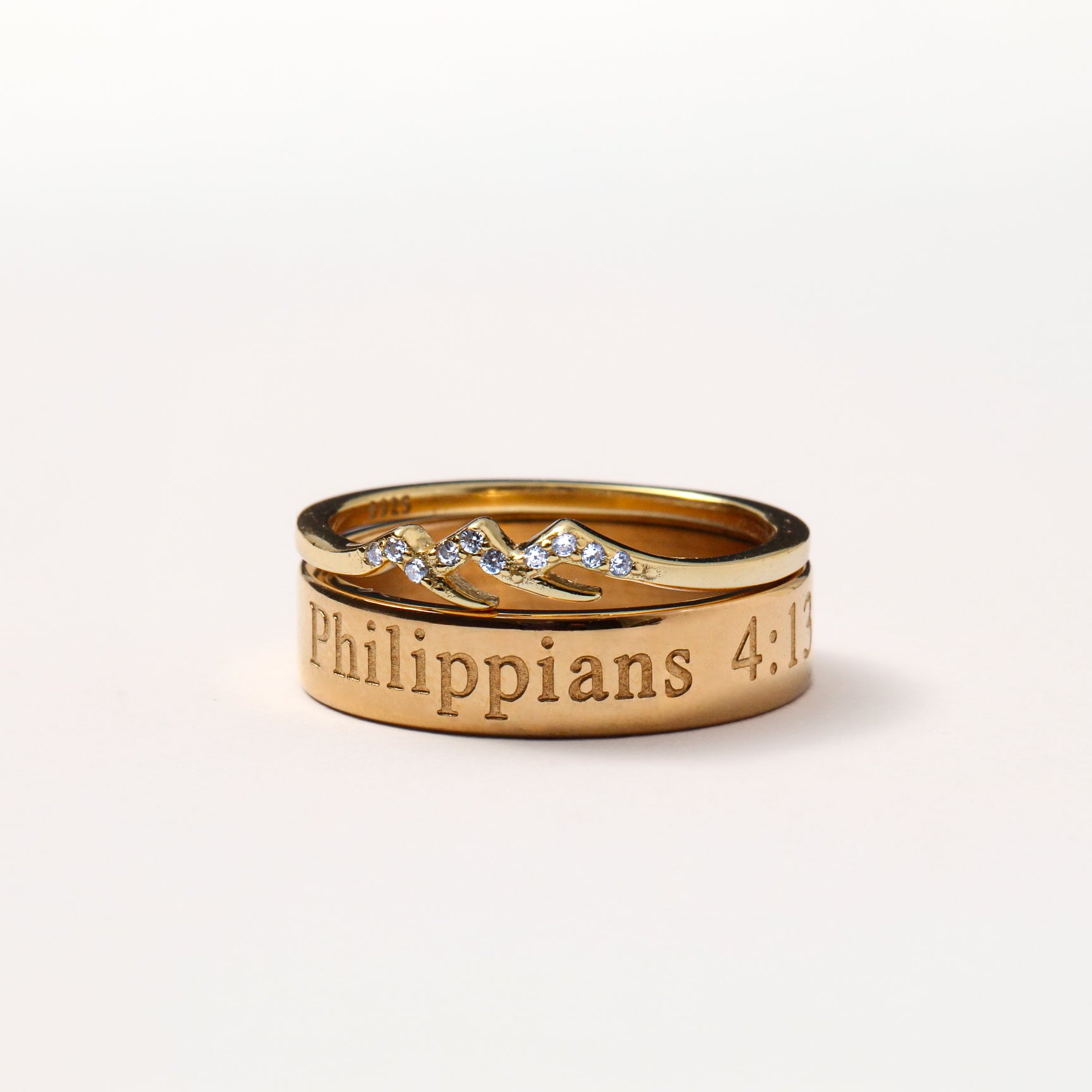 Philippians 4:13 - Steel Ring