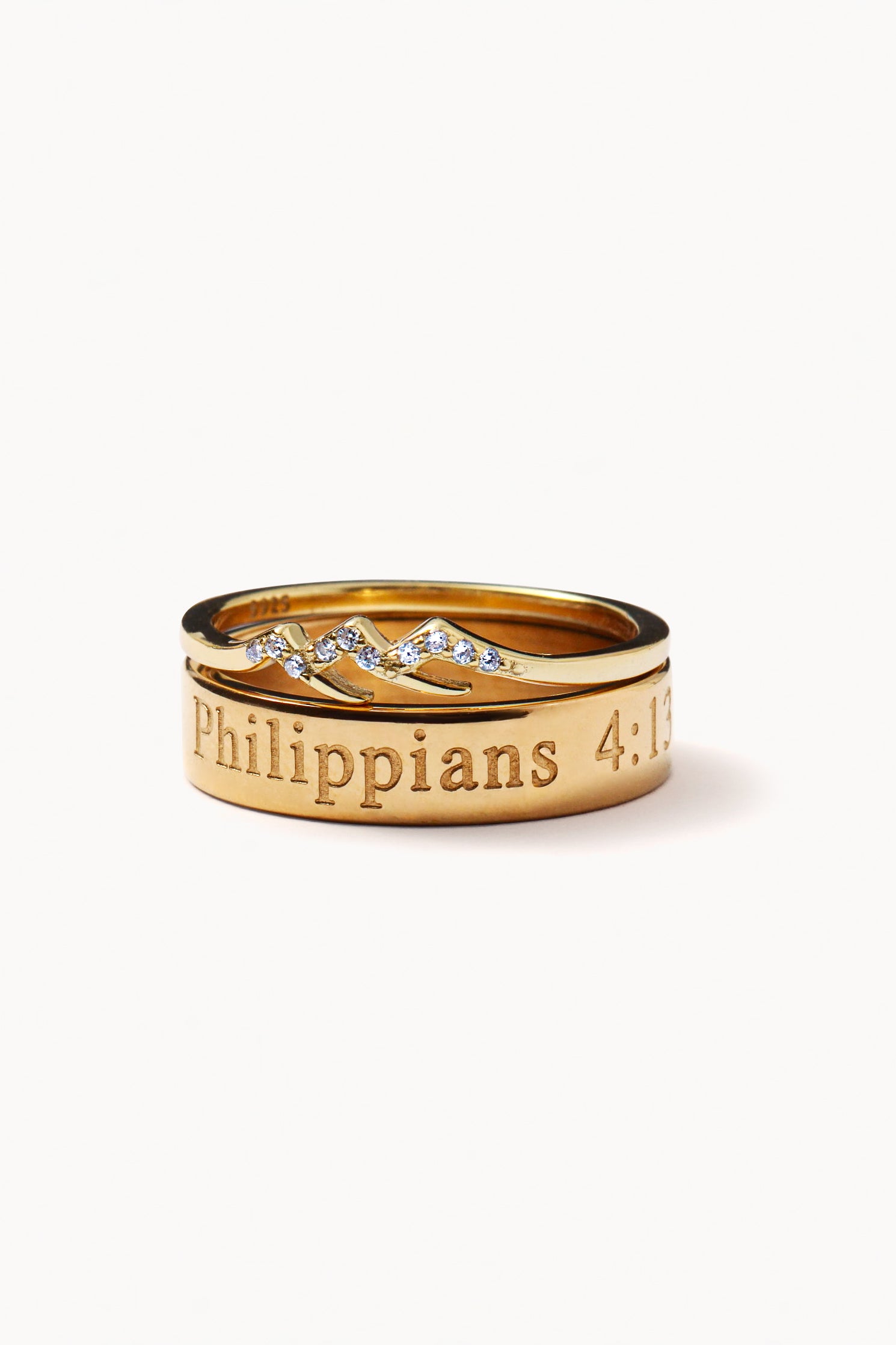 Philippians 4:13 - Steel Ring