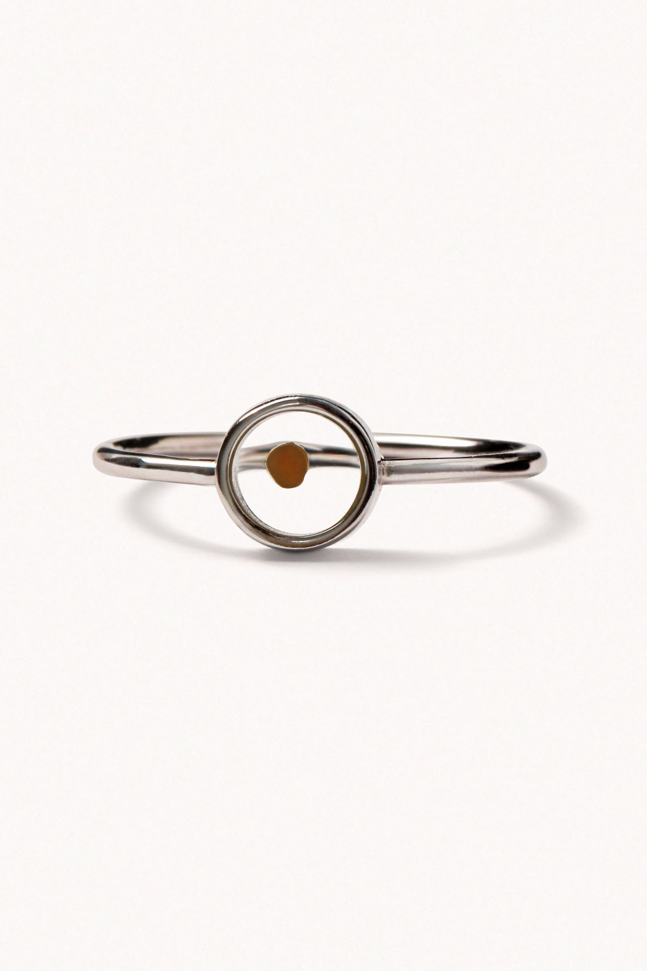 Thin Bezel Mustard Seed - Ring