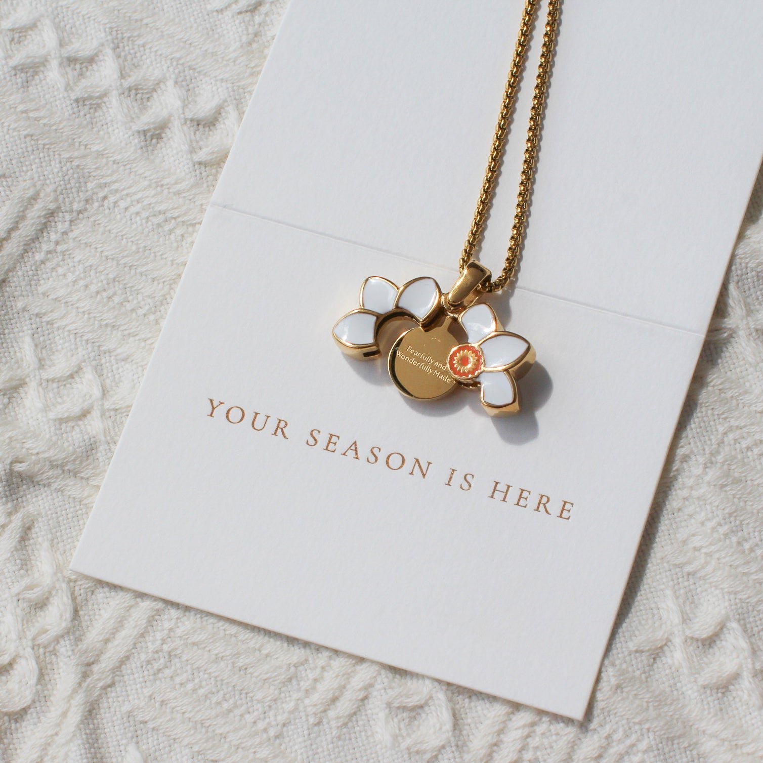 Daffodil Locket - Stainless Steel Necklace
