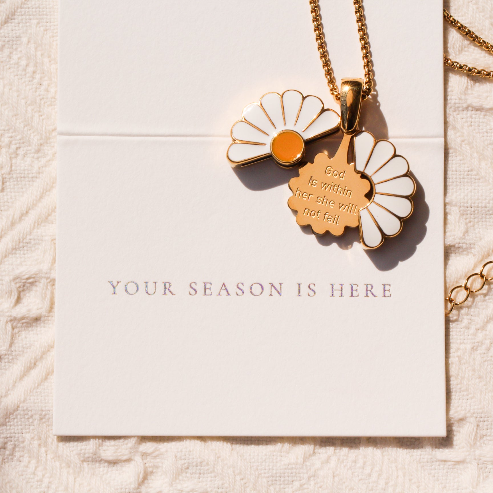 Daisy Locket - Stainless Steel Necklace