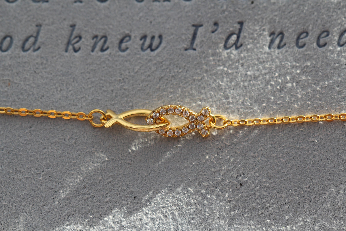 Linked Ichthys Fish - Bracelet