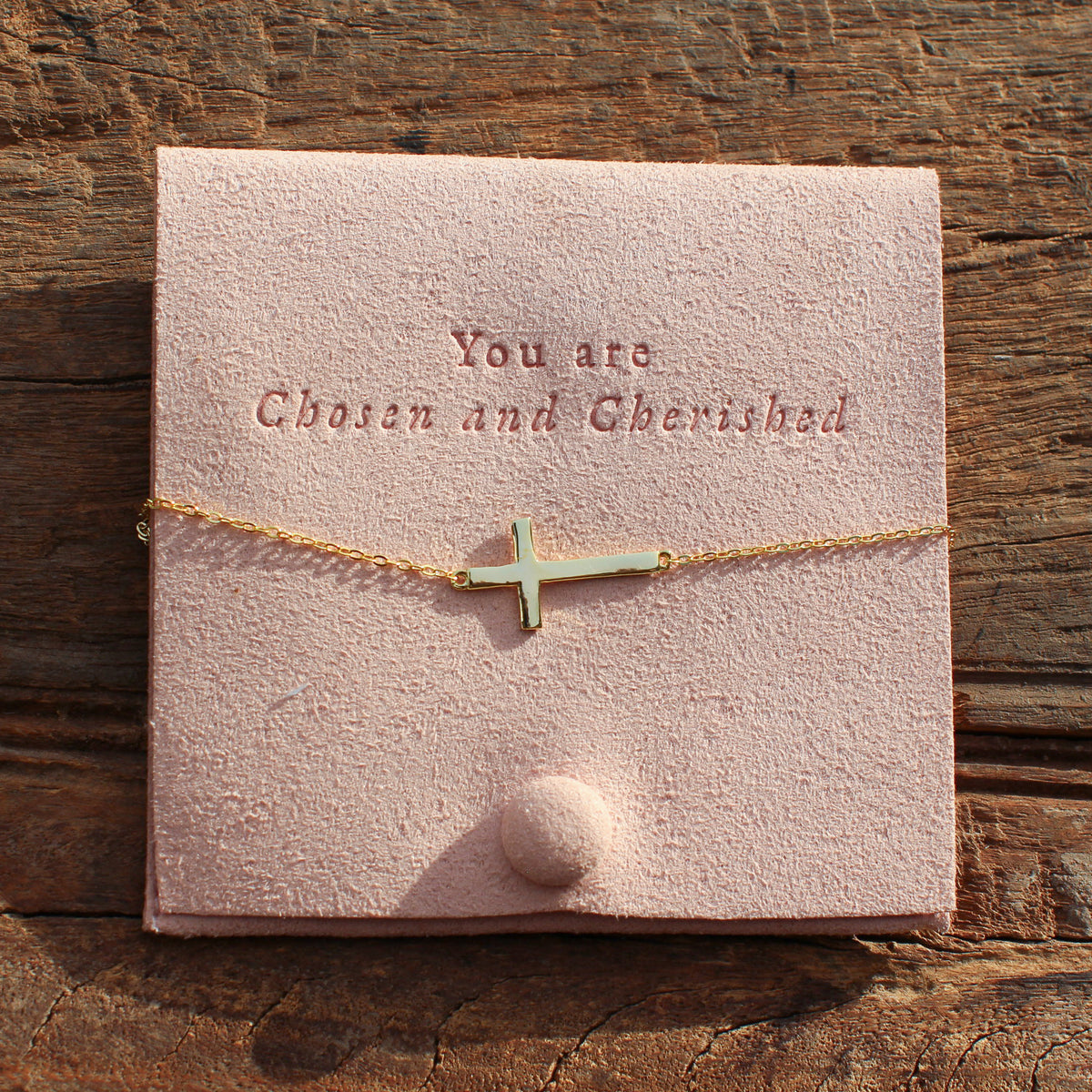 Horizontal Cross Necklace