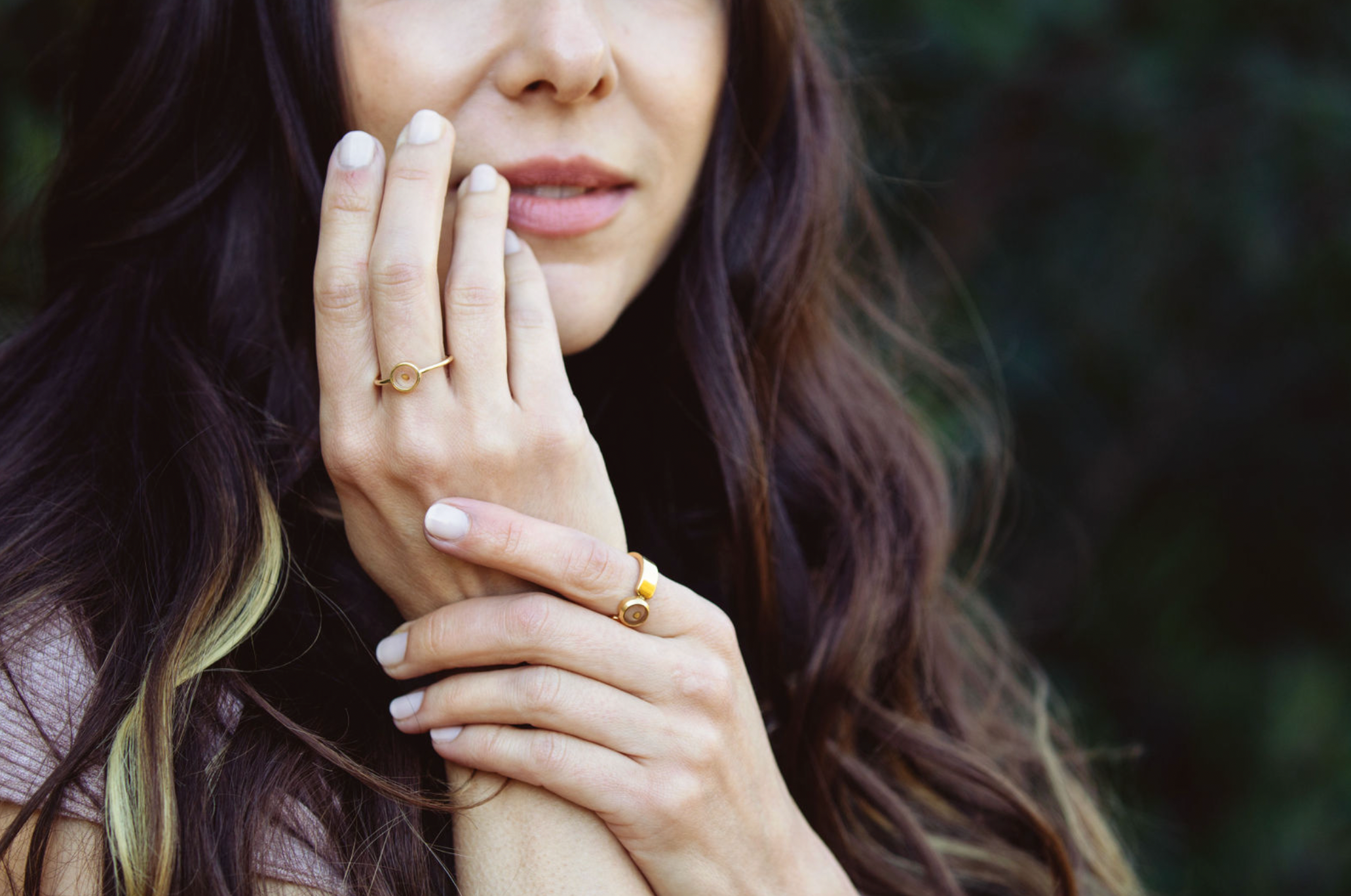 Thin Bezel Mustard Seed - Ring