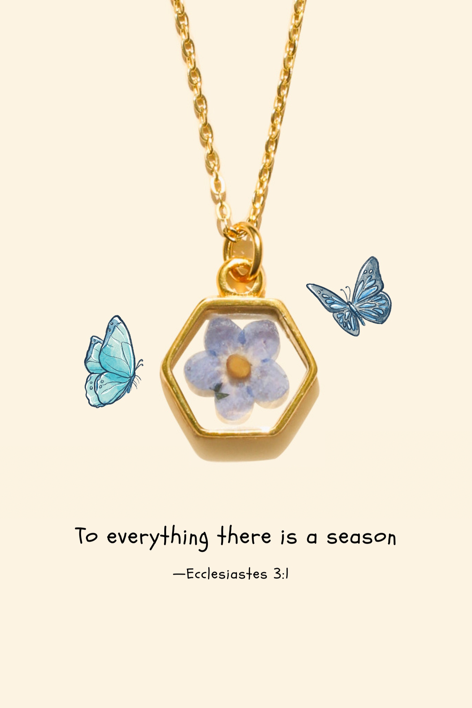 Hexagon Flower - Necklace