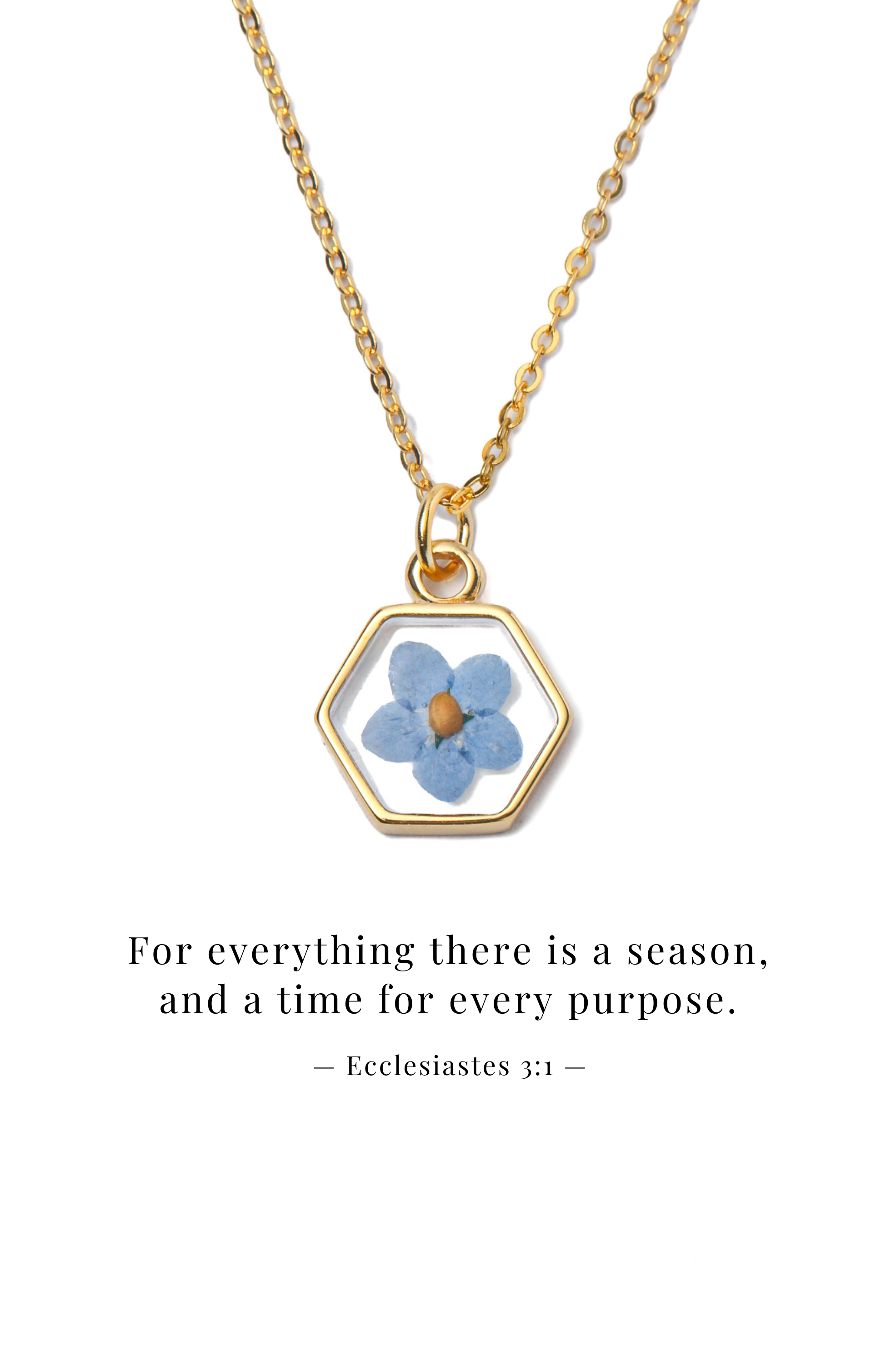 Hexagon Flower - Necklace