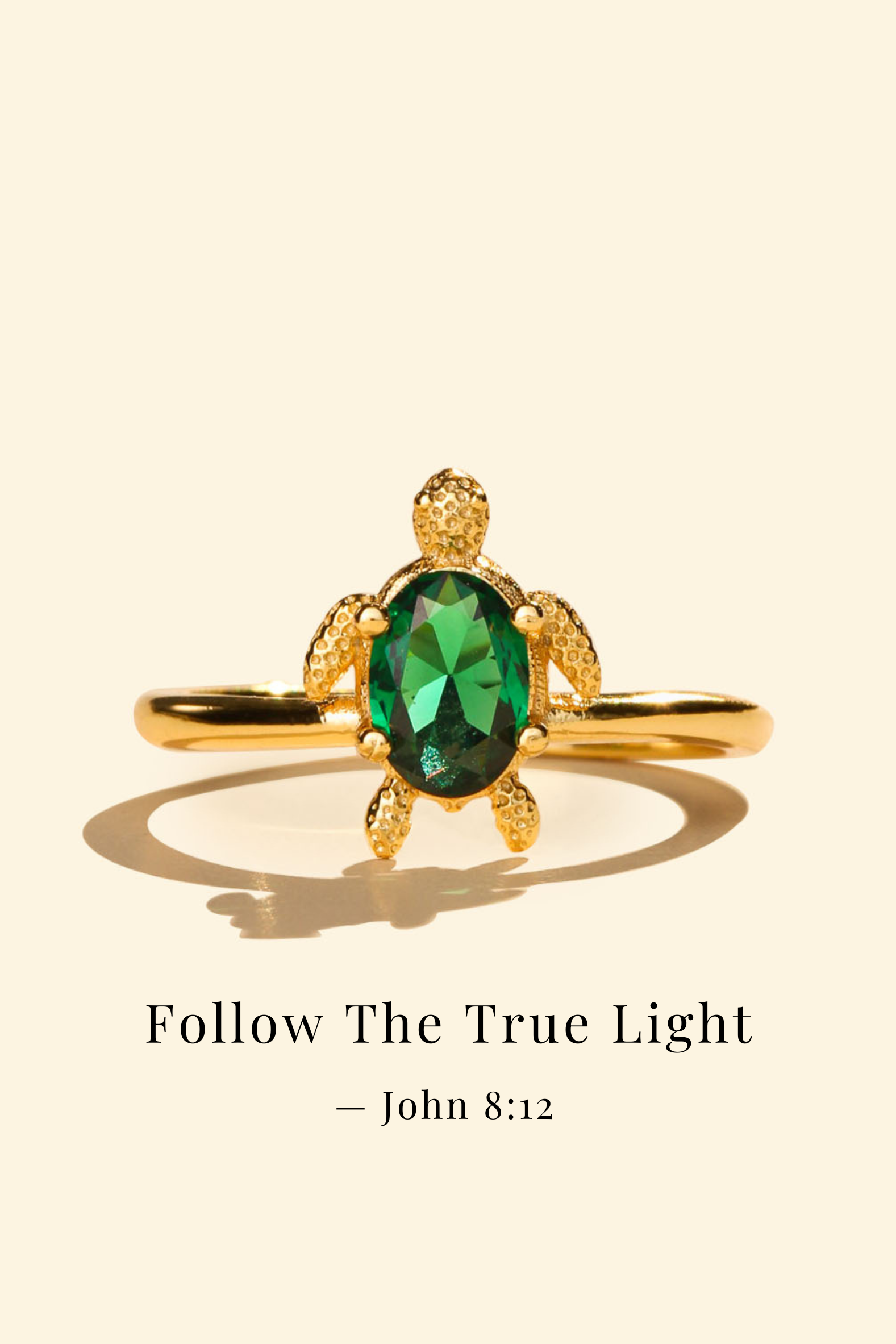 Follow The True Light Sea Turtle - Ring