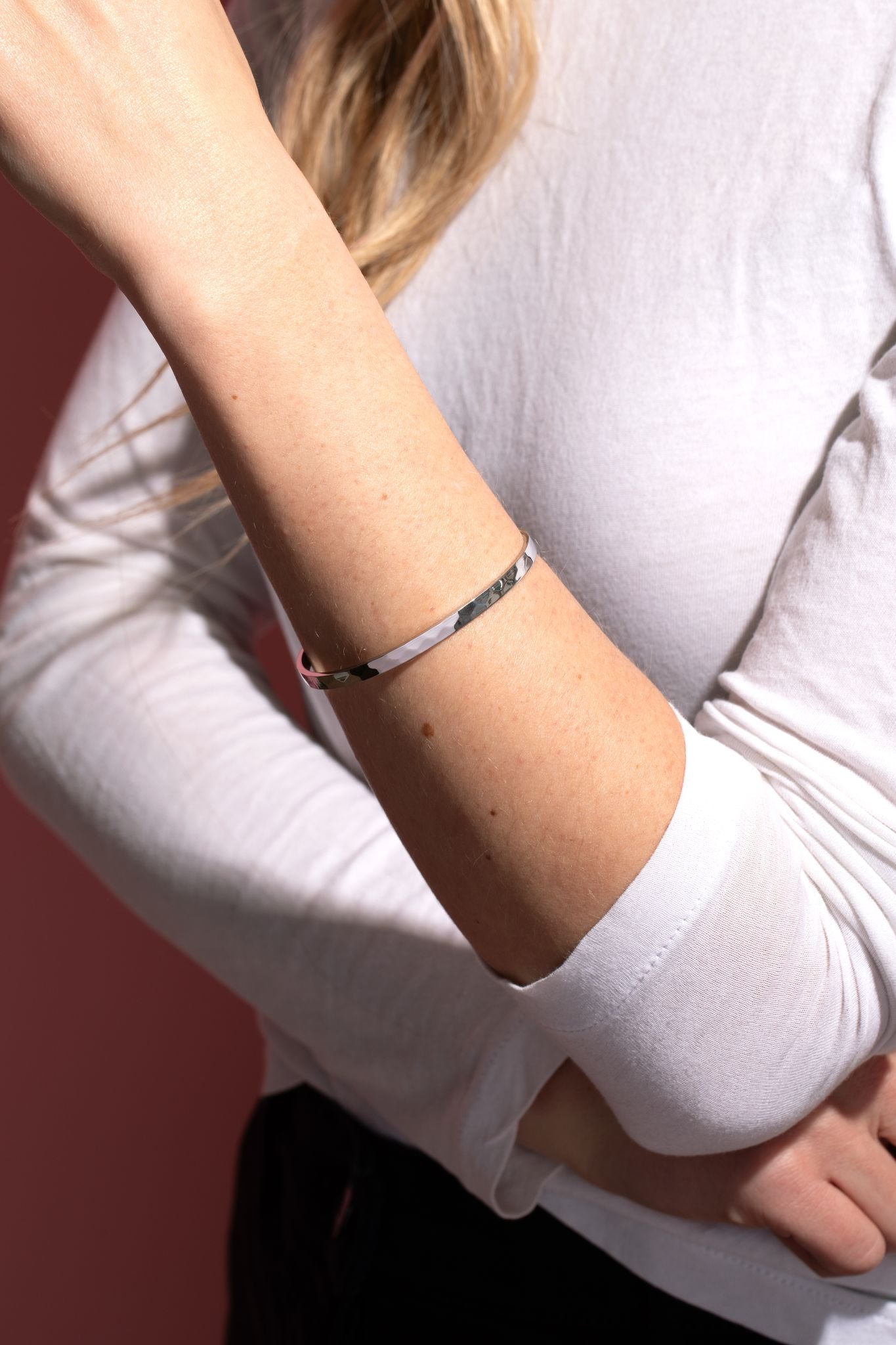 Hammered Verse Bangle