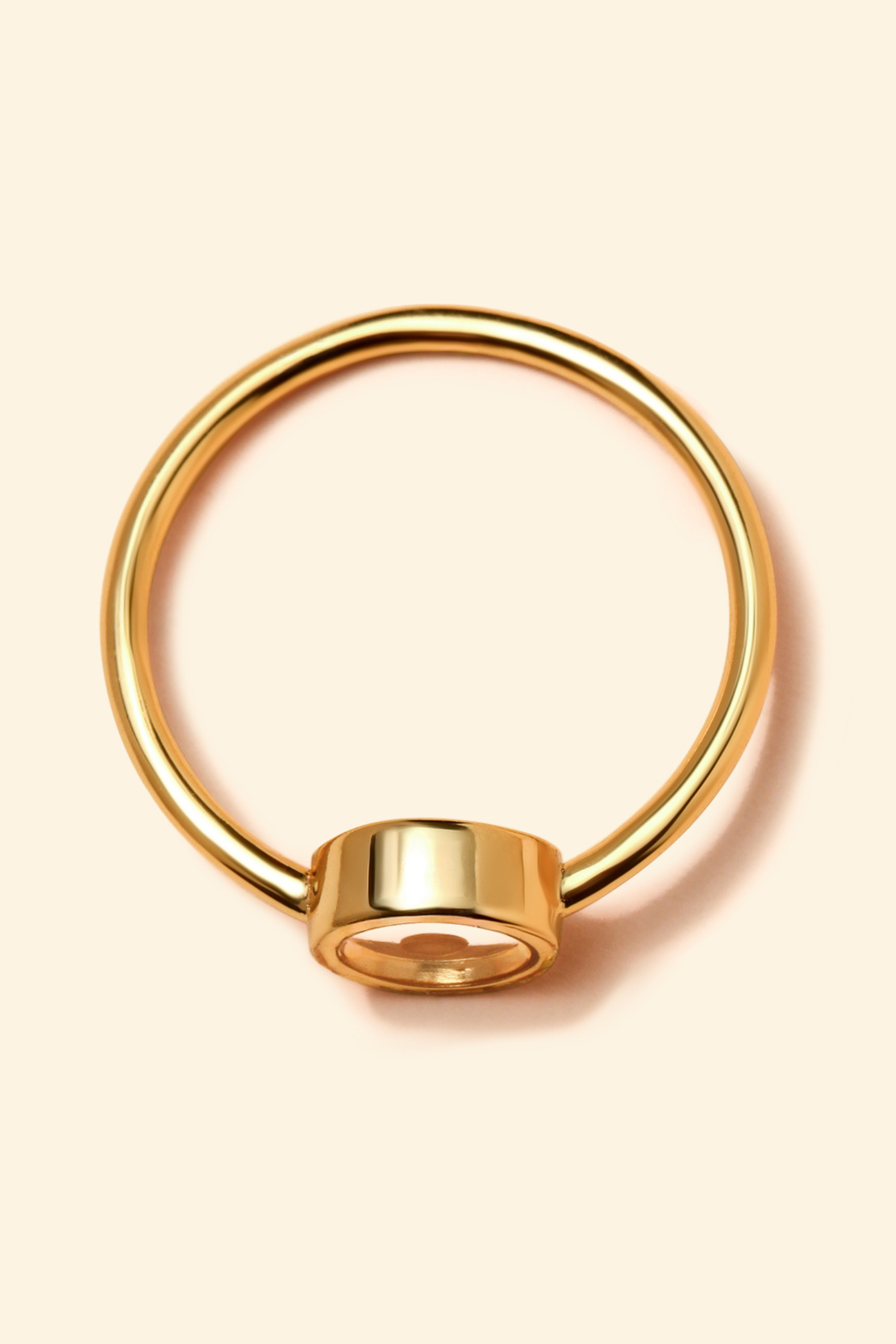 Thin Bezel Mustard Seed - Ring