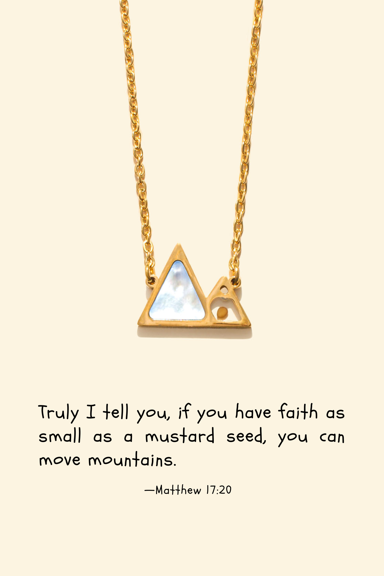 Move Mountains Pearl Necklace