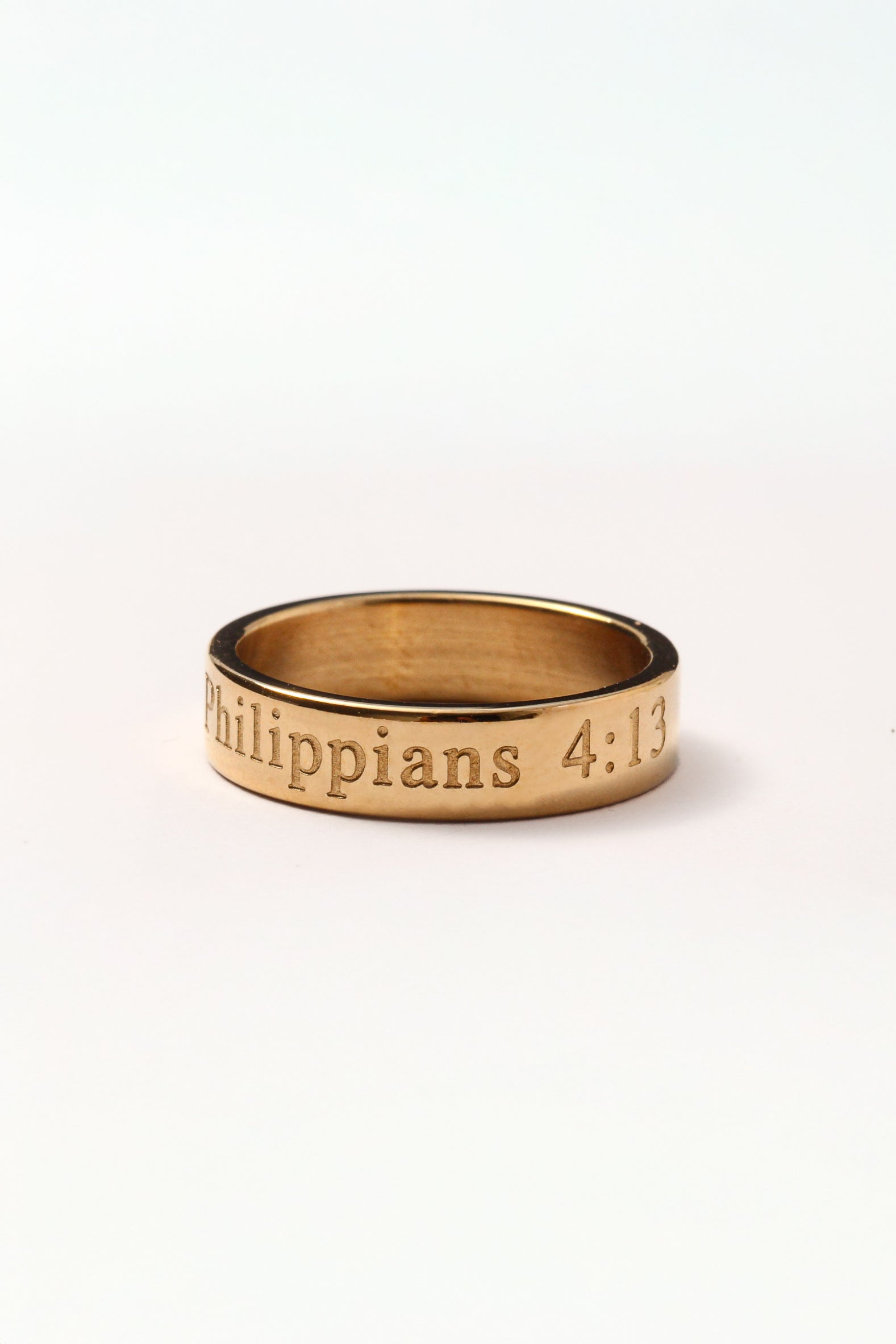 Philippians 4:13 - Steel Ring