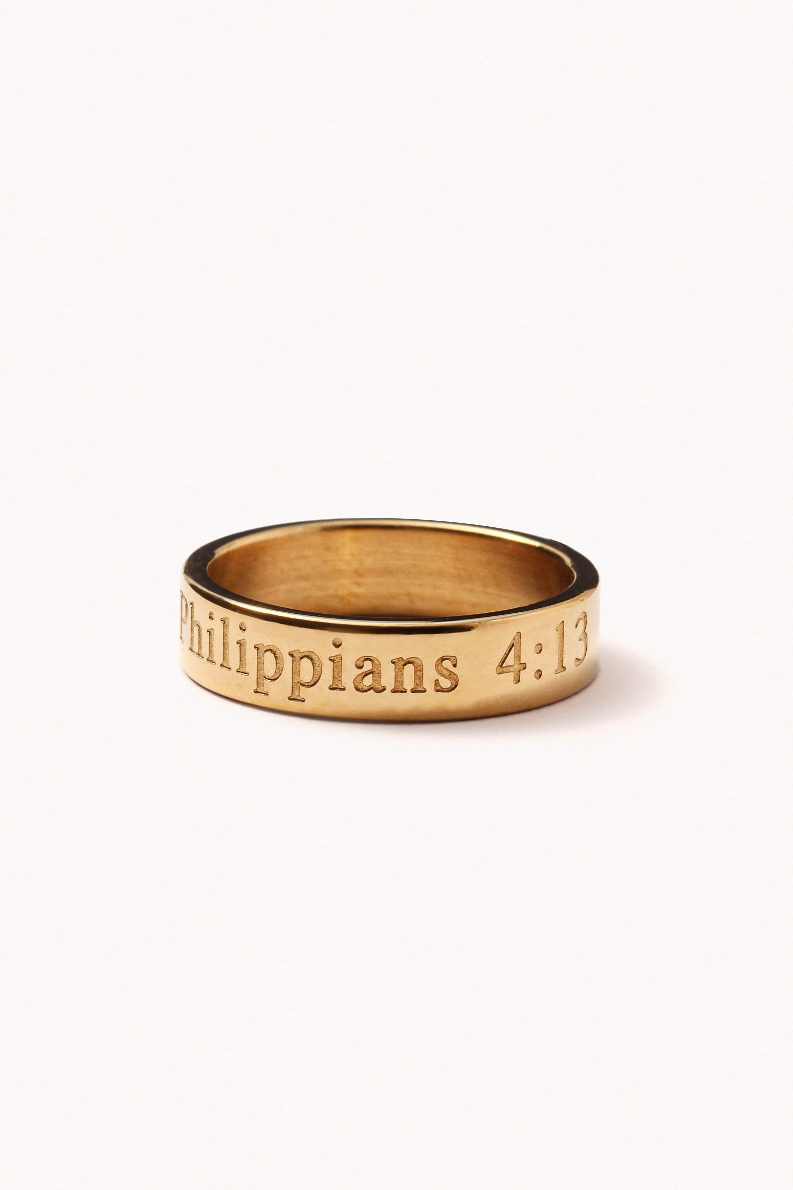 Philippians 4:13 - Steel Ring