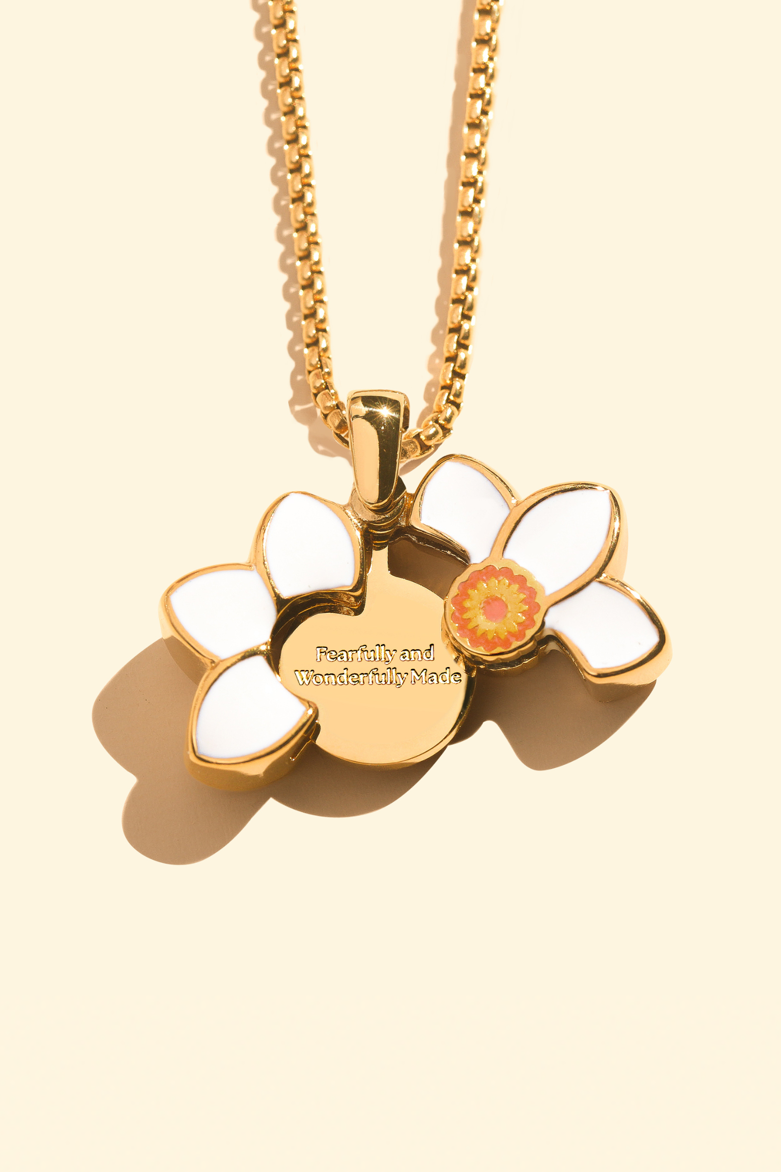 Daffodil Locket - Stainless Steel Necklace
