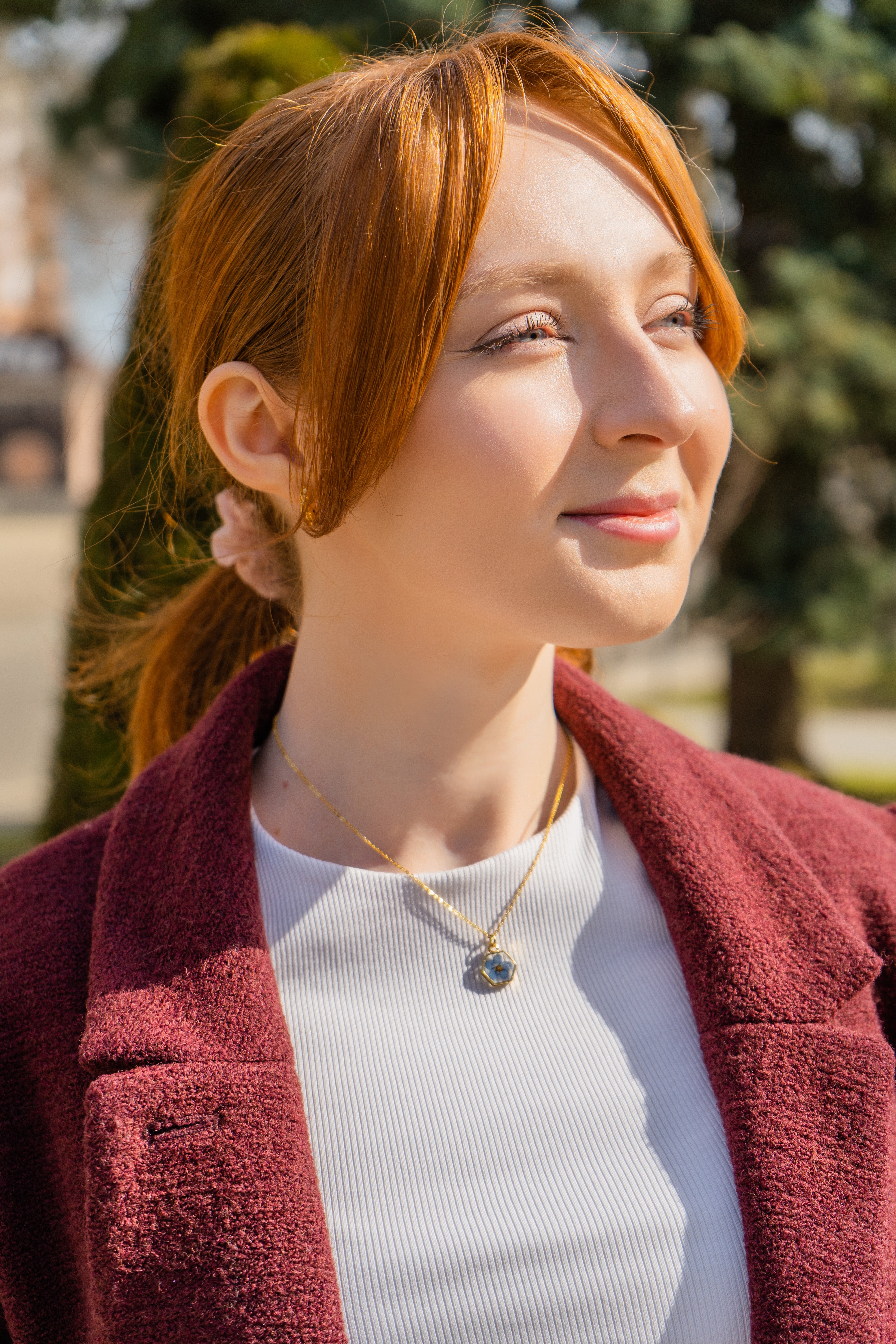 Hexagon Flower - Necklace