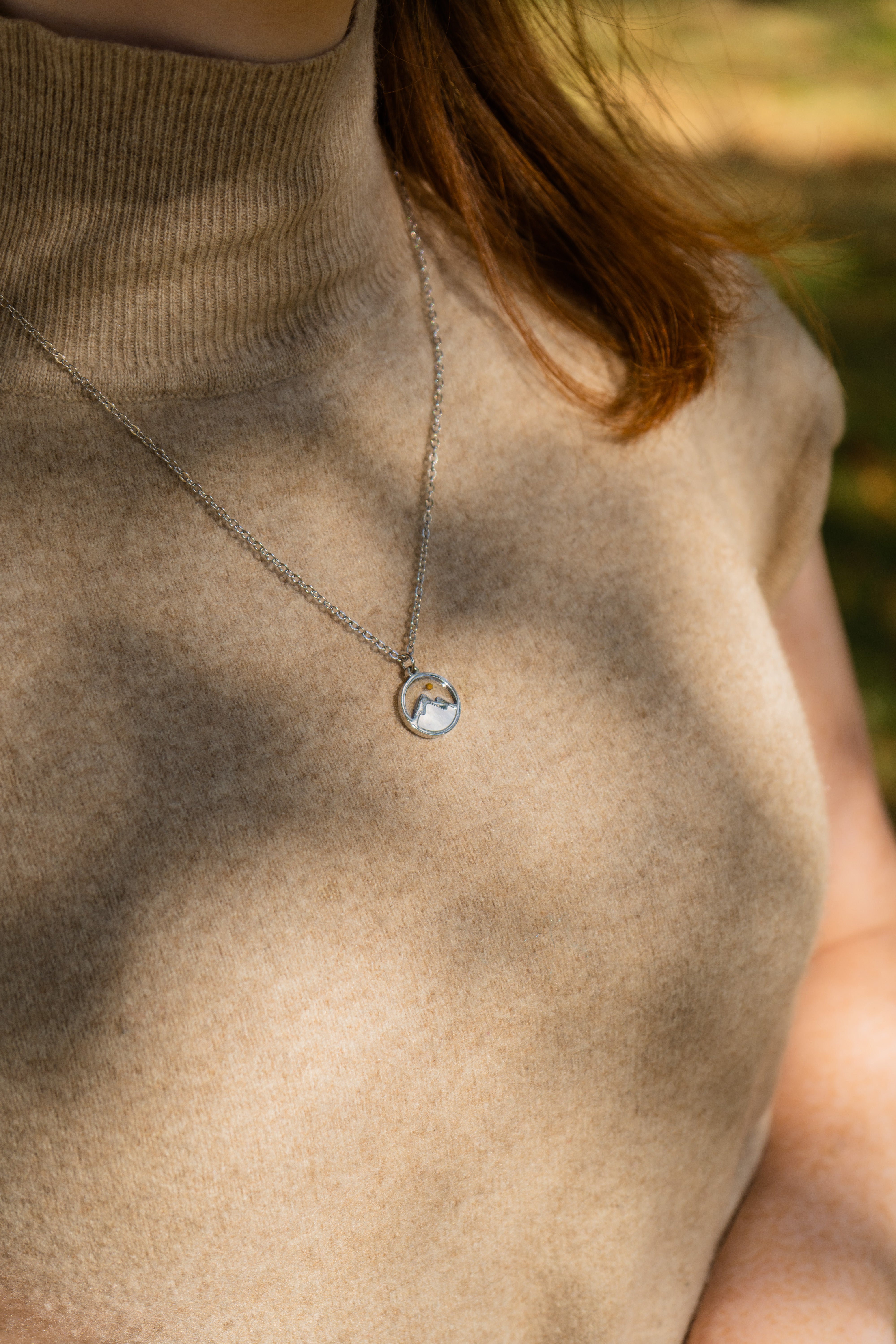 Faith Moves Mountains - Mother of Pearl Necklace