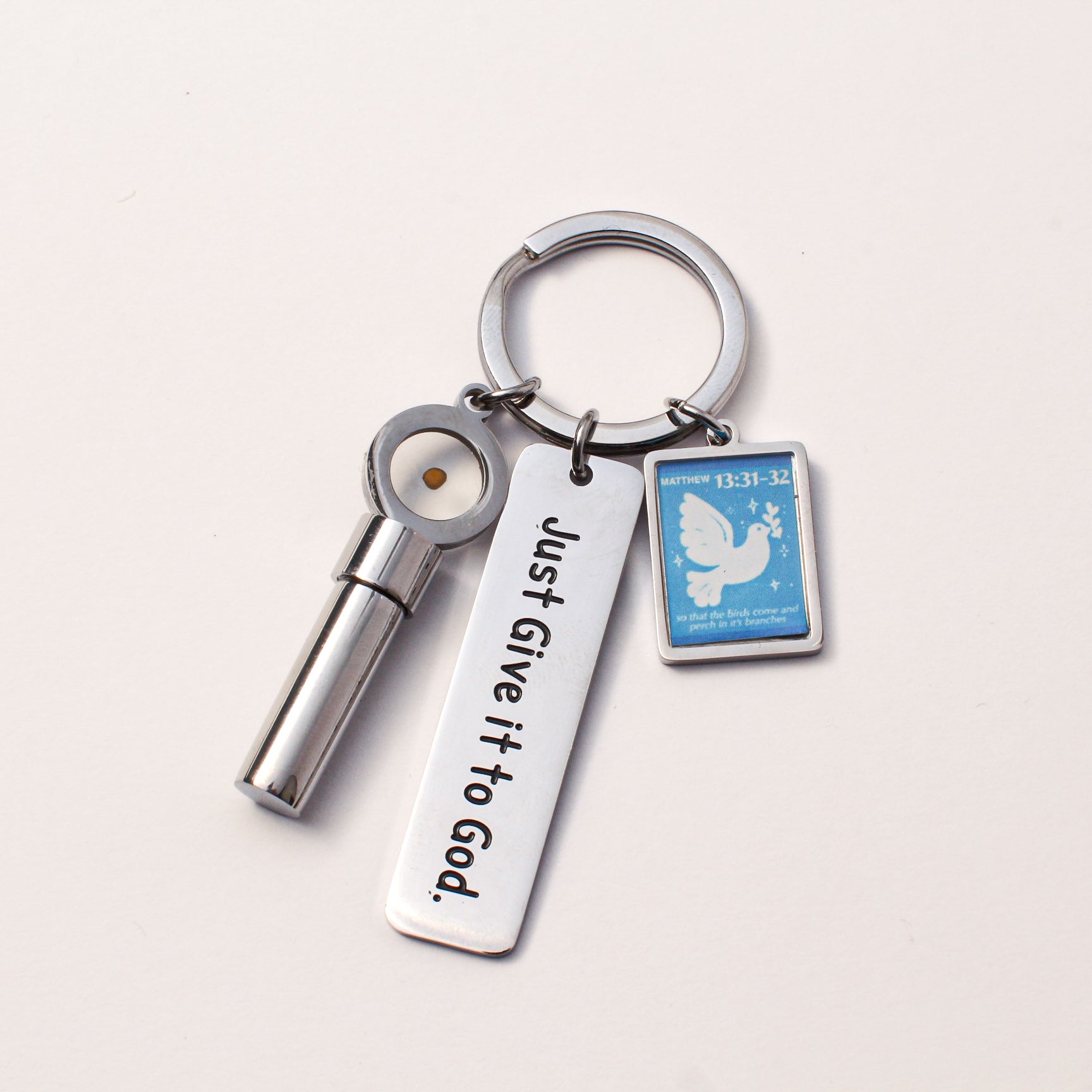 Prayer Capsule - Mustard Seed Keychain