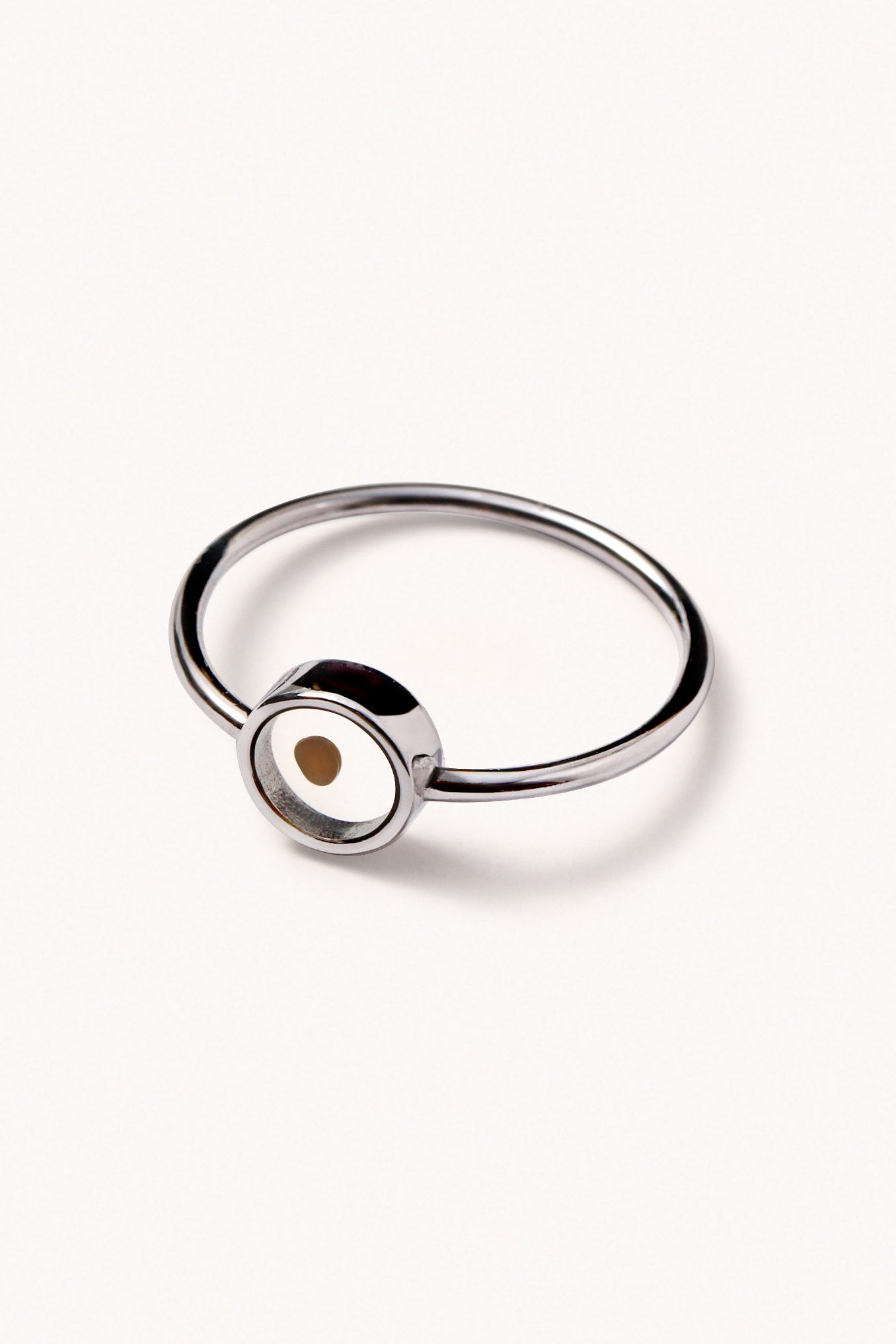 Thin Bezel Mustard Seed - Ring