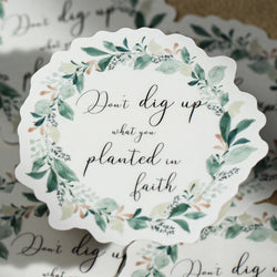 Planted in faith - Affirmation Sticker