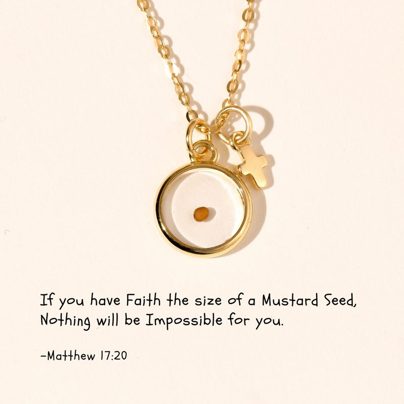 Mustard Seed Ruby Necklace