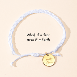 Faith Over Fear - String Bracelet