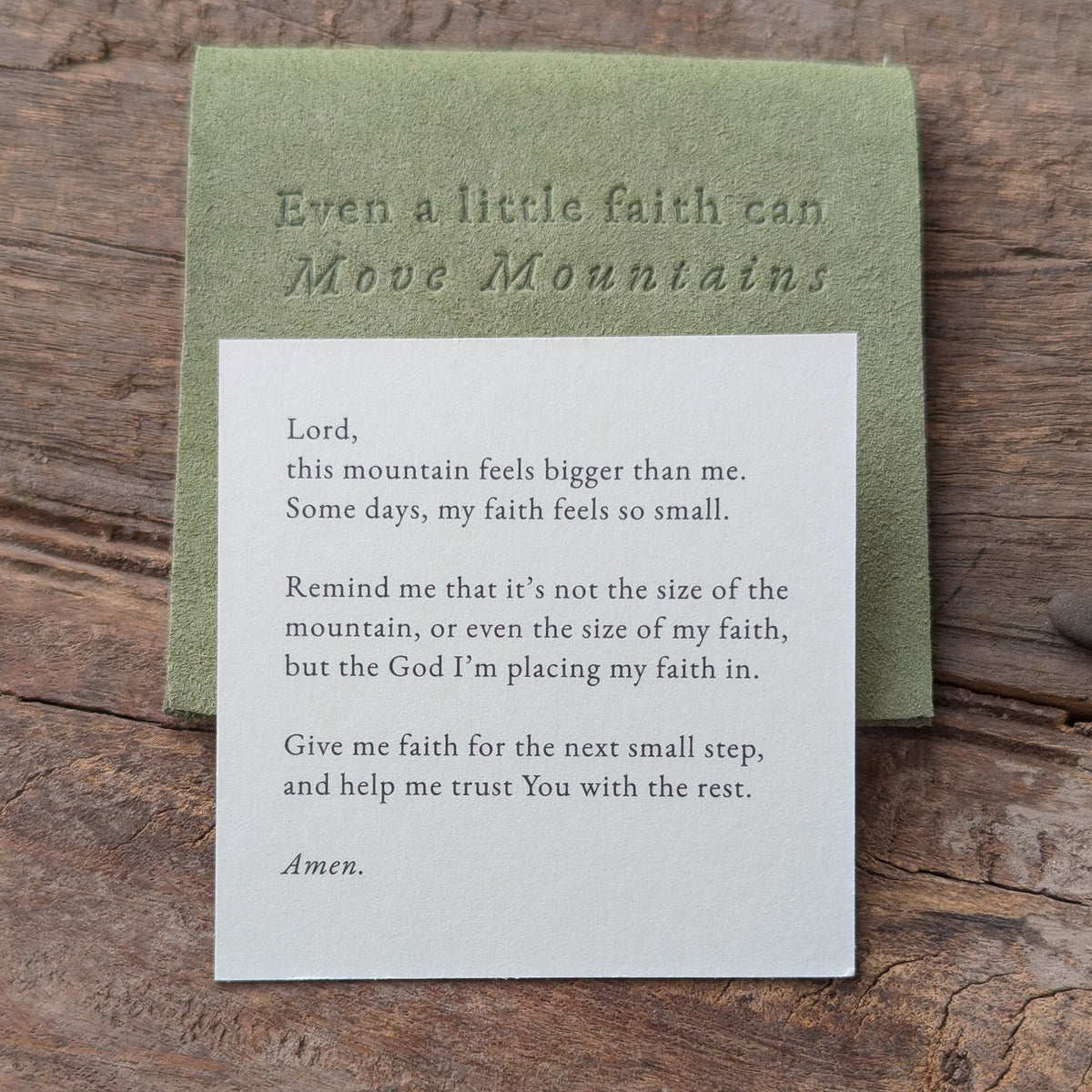 Faith Moves Mountains - Mother of Pearl Necklace