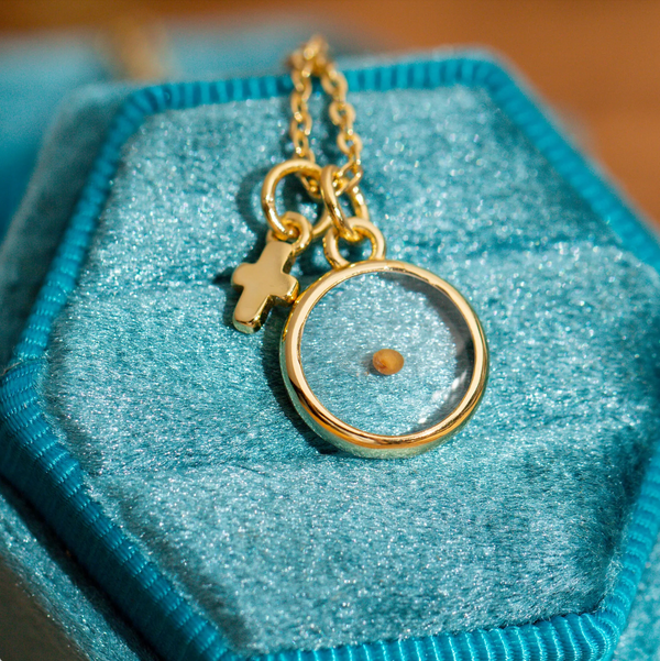 Cross Pendant Prayer Necklace
