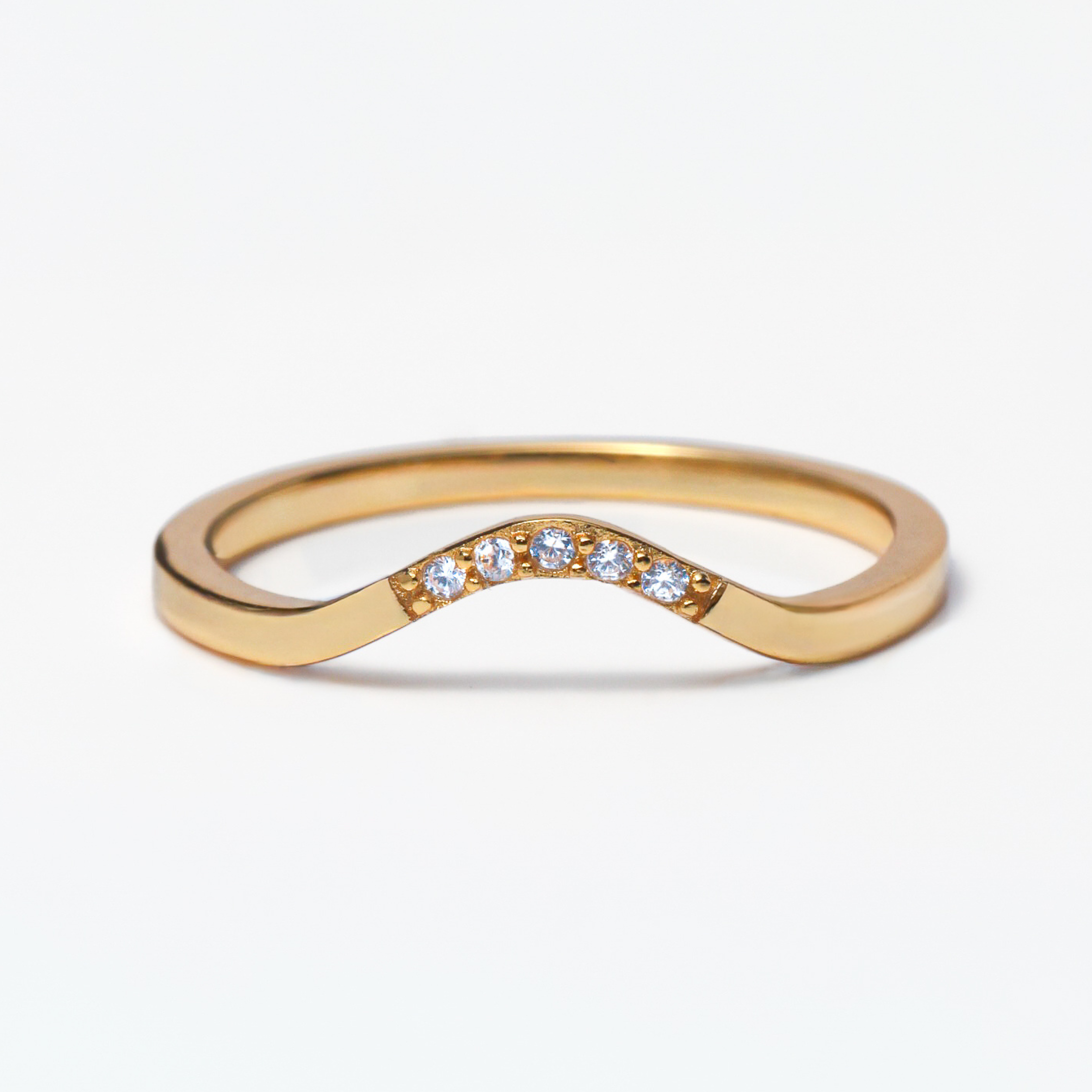 Round Mountain Peak - Stackable Ring