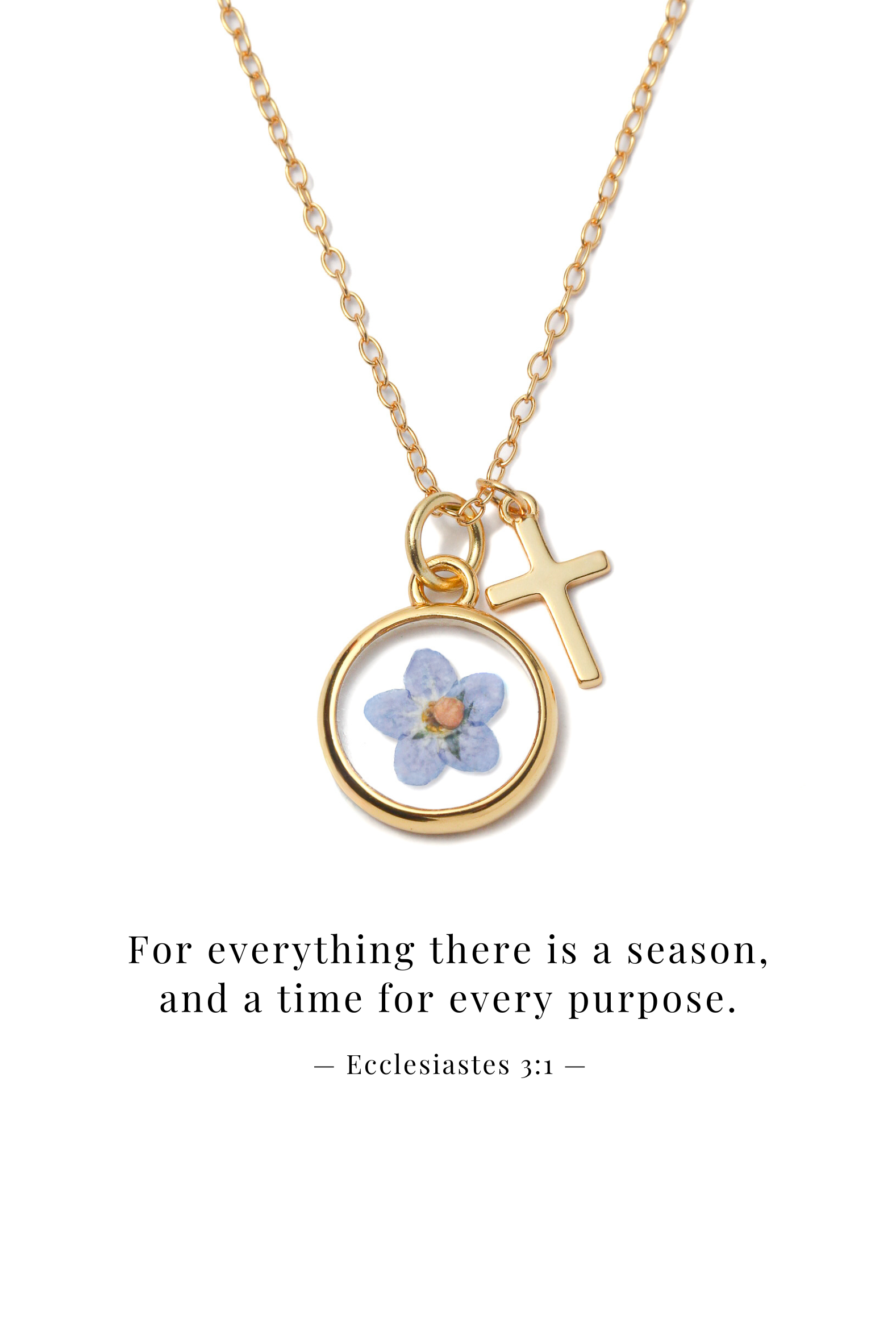 Cross Flower - Necklace