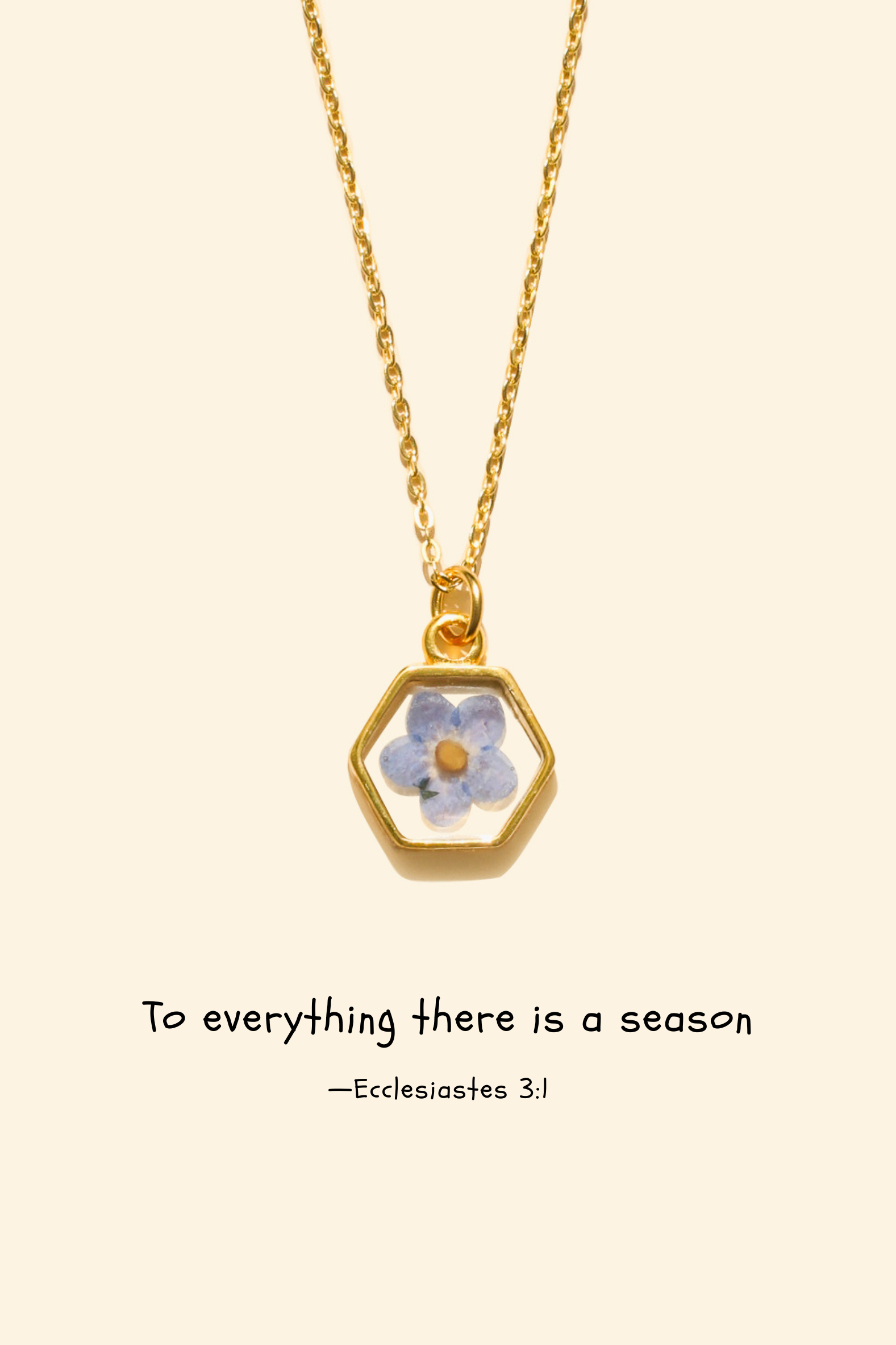 Hexagon Flower - Necklace