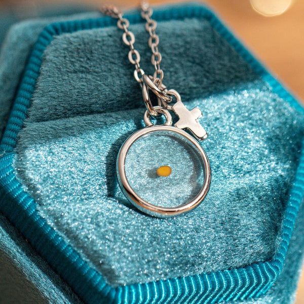 Cross Pendant Prayer Necklace