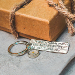 Mustard Seed of Faith Key chain