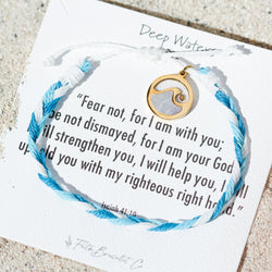 Isaiah 43:2 Deep Waters - String Bracelet