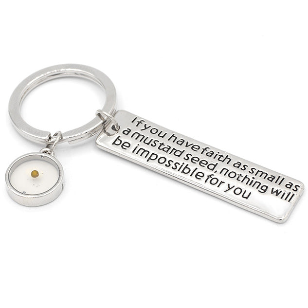 Mustard Seed of Faith Key chain